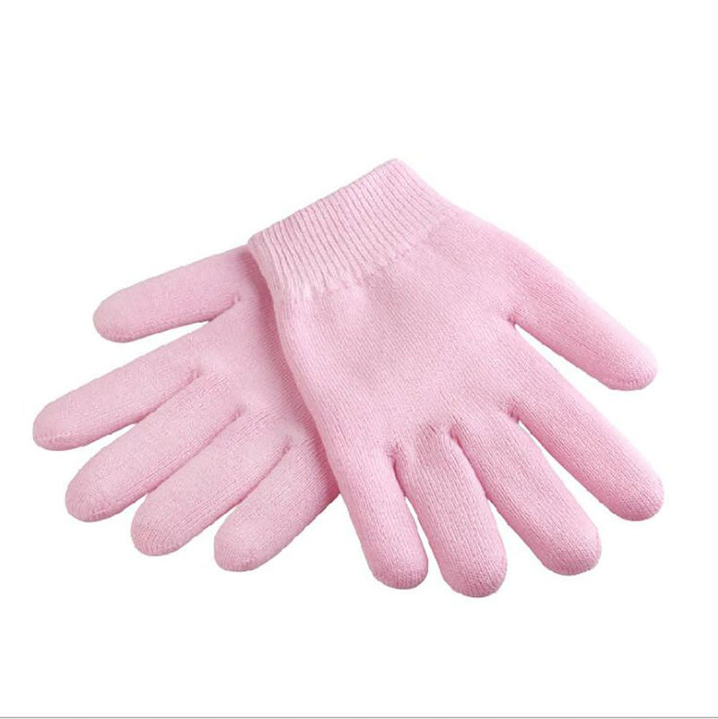 Makhry Moisturizing Spa Gloves Moisturizing Gel Gloves Gel Line with Oils and Vitamin E (Pink) Pink - NewNest Australia