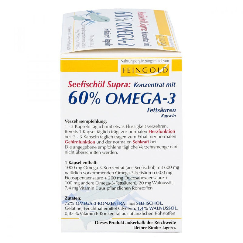 SEA FISH OIL Supra with 60% omega-3 fatty acids soft 100 pcs - NewNest Australia