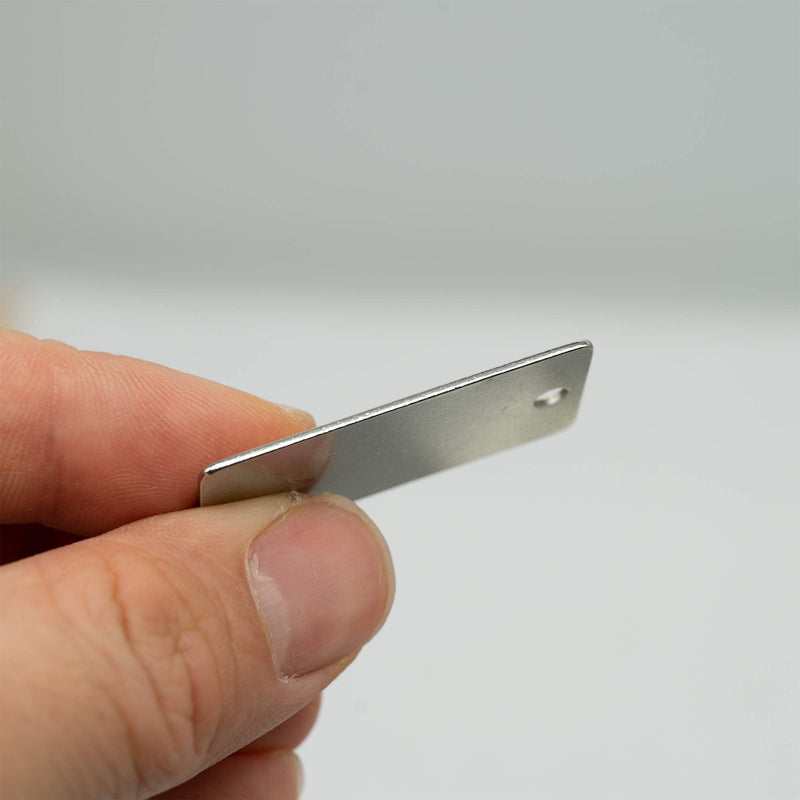 StayMax 25 Pack Rectangle Stamping Blanks Stainless Steel Blank Tags with One Hole - NewNest Australia