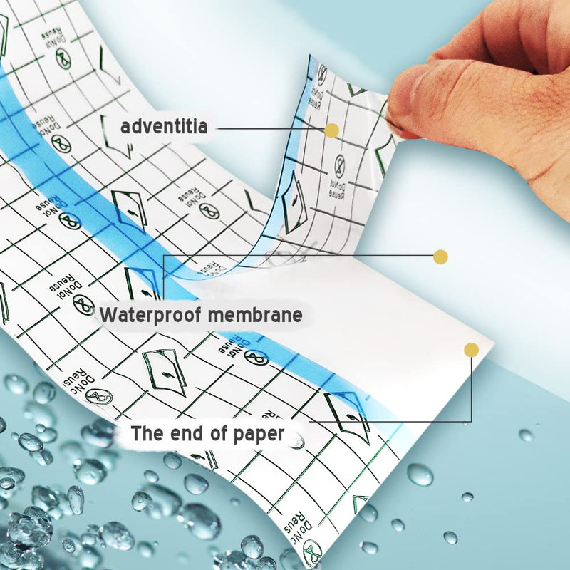 Pack Of 2 Waterproof Transparent Bandage, Waterproof Plaster Transparent Plaster Roll, Elastic Adhesive Bandage, Fixer Plaster Stretch, Skin Healing Protective Bandages For Anti-Allergic Sports - NewNest Australia