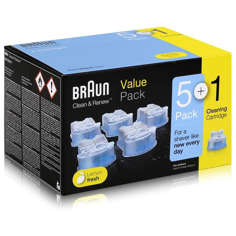 Braun Clean&Renew CCR5+1 cleaning cartridge (pack of 6) - NewNest Australia
