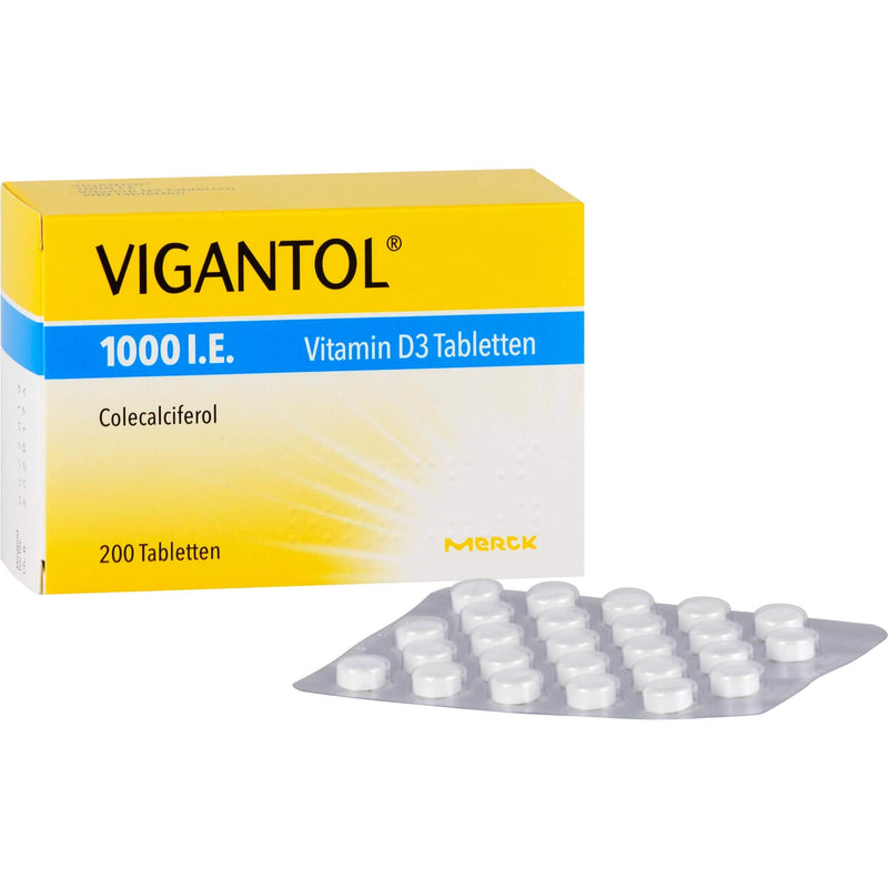 Vigantol 1,000 IU vitamin D3 tablets, 200 pcs - NewNest Australia