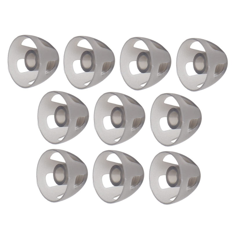 Ear Tips, 10pcs Hearing Aid Domes Earbud Tips Replacement Earbud Tips Ear Bud Hearing Aid Earplug Soft Open Domes Black Layer Replacements Eartip for The Elderly The Hearing Impairments People(M) M - NewNest Australia