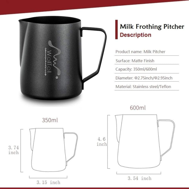 Stainless Steel Milk Frothing Pitcher 600ml Milk Coffee Cappuccino Latte Barista Jug Pitcher - NewNest Australia