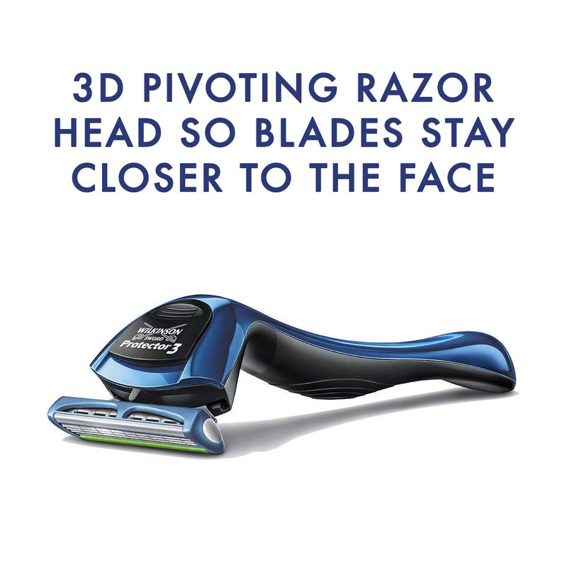 Wilkinson Sword Protector 3 Razor Blades for Men's Razors, 8 Pieces (Pack of 1) - NewNest Australia