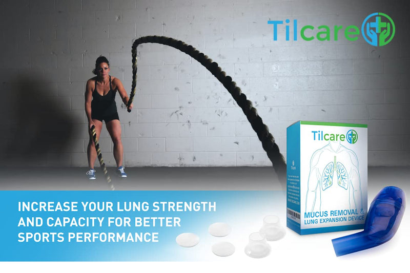 Mucus Relief Cleanser & Lung Expansion Device by Tilcare - Breathing Exerciser for Better Fitness & Sleep - Perfect Treatment Aid for COPD, Asthma, Bronchitis & Cystic Fibrosis - OPEP Flutter Machine - NewNest Australia