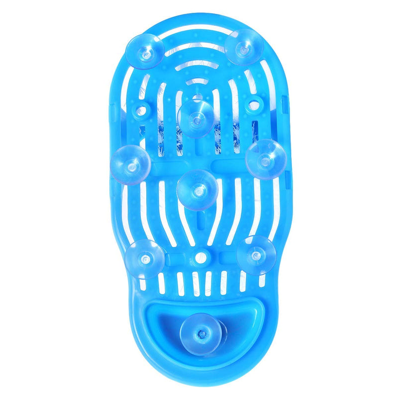 Evermarket Magic Feet Cleaner Simple Foot Scrubber Feet Shower Spa Easy Feet Cleaning Brush Exfoliating Foot Massager Slipper for Unisex Adults, 1 Pc (Blue) - NewNest Australia
