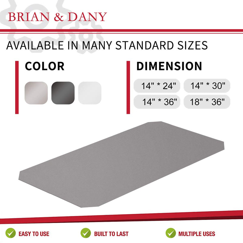 NewNest Australia - BRIAN & DANY Wire Shelf Liners Set of 4 (Industrial Strength) (14-Inch-by-30-Inch, Gray) 