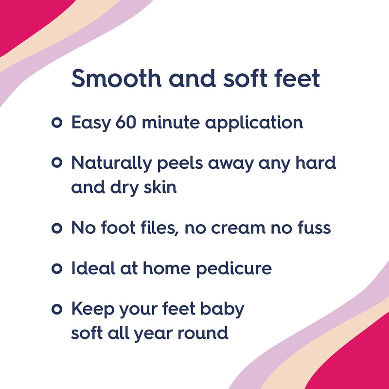 Footner Exfoliating Socks, Peeling Foot Mask, At Home Pedicure, Removes Dry and Hard Skin in Single 60 Minute Treatment - NewNest Australia