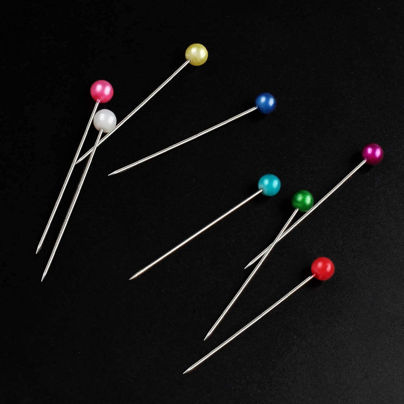 Sewing Pins, 600 PCS Straight Pins 1.6 in Pearlized Ball Head Pins, Sewing Pins for Fabric DIY Sewing Pins Crafts - NewNest Australia