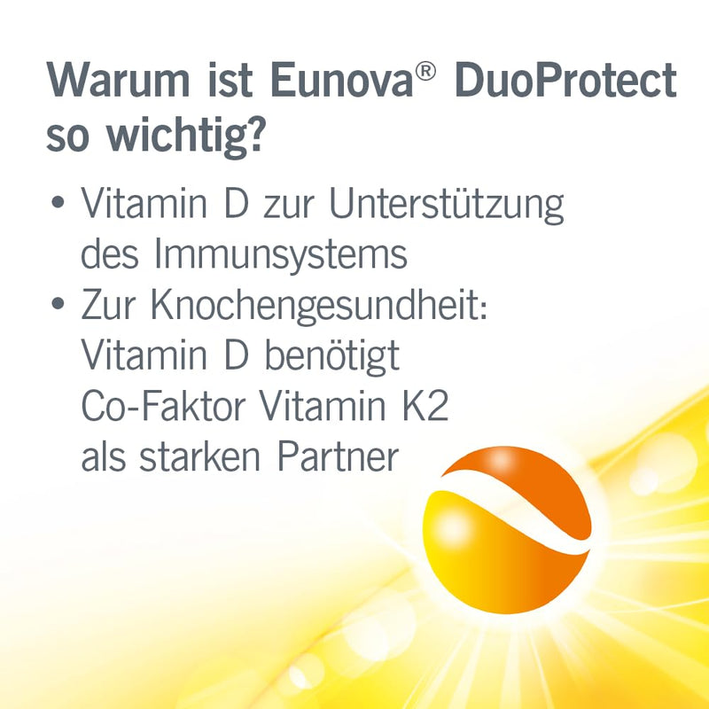 EUNOVA DuoProtect D3 + K2 1000 IU - dietary supplement for healthy bones - 1 x 30 capsules 30 pcs - NewNest Australia