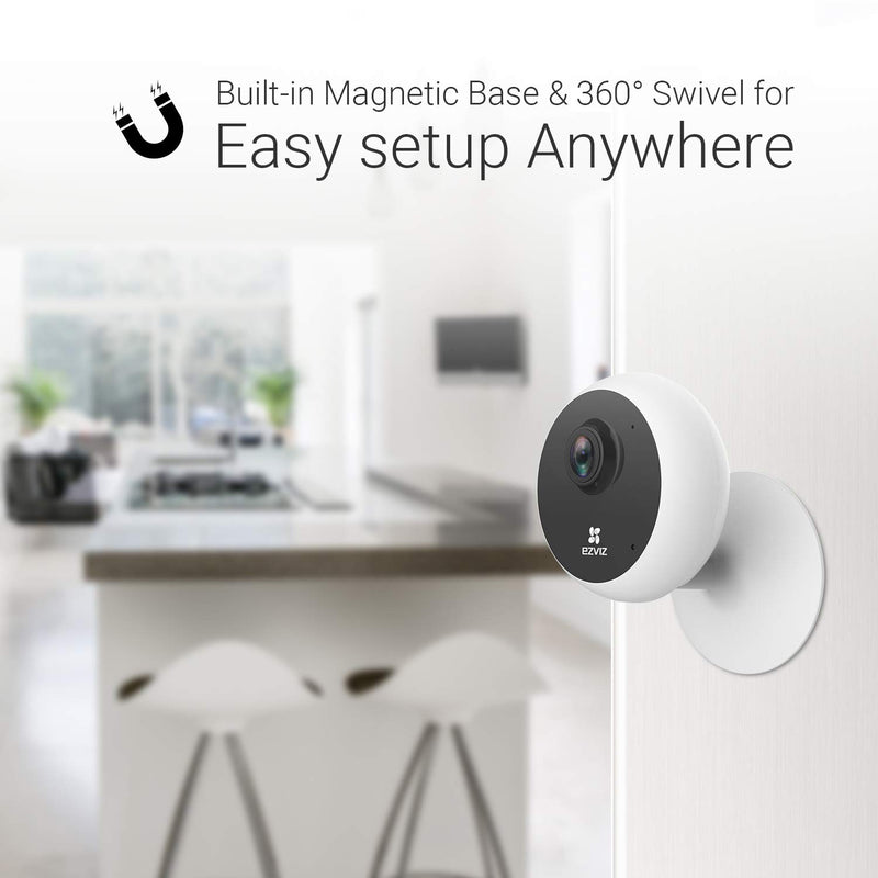 EZVIZ Indoor Security Camera 1080P WiFi Baby Monitor, Smart Motion Detection, Two-Way Audio, 40ft Night Vision, Works with Alexa & Google Assistant(C1C) - NewNest Australia