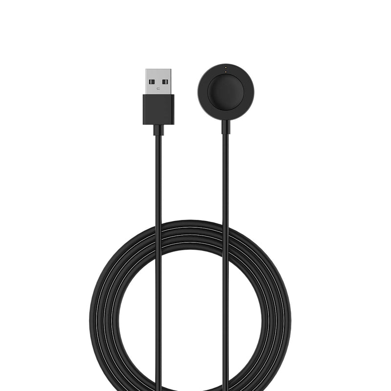 RuenTech Charger Compatible with Fossil Gen 6 / Gen 5 / Gen 4 / Sport Smartwatch Rapid Charger Magnetic (Black&Black) Black&Black - NewNest Australia