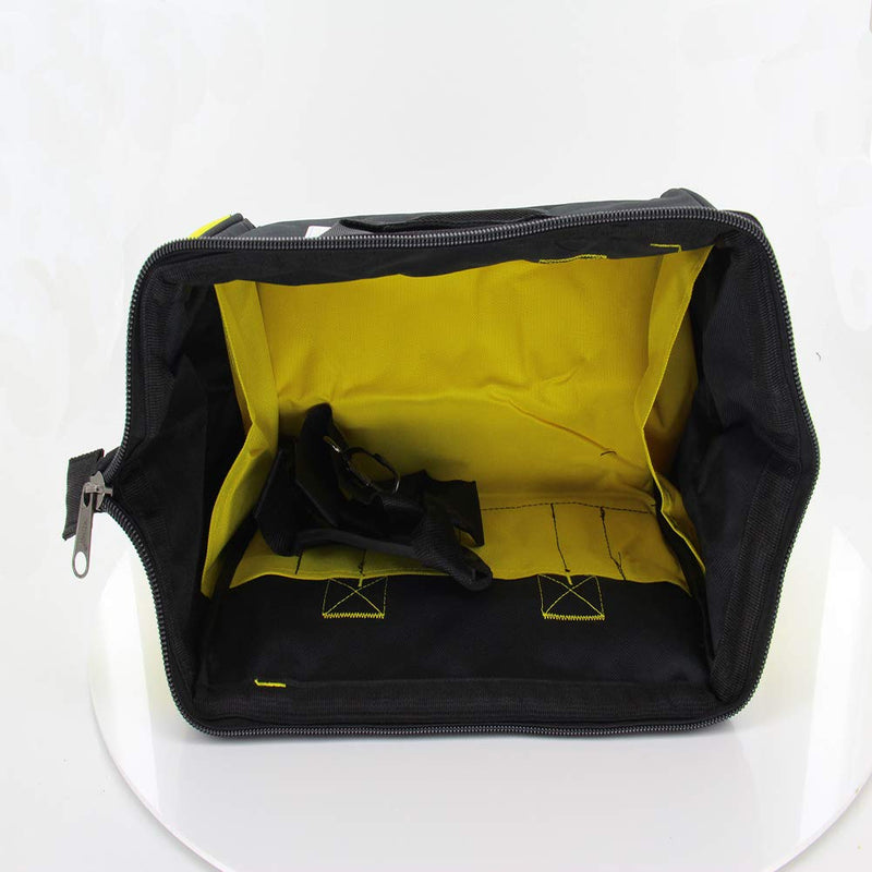Utoolmart Professional Oxford Canvas Tool Pockets, Fully Adjustable Waterproof & Protective Work Belt Black Yellow 14inch 1Pcs - NewNest Australia
