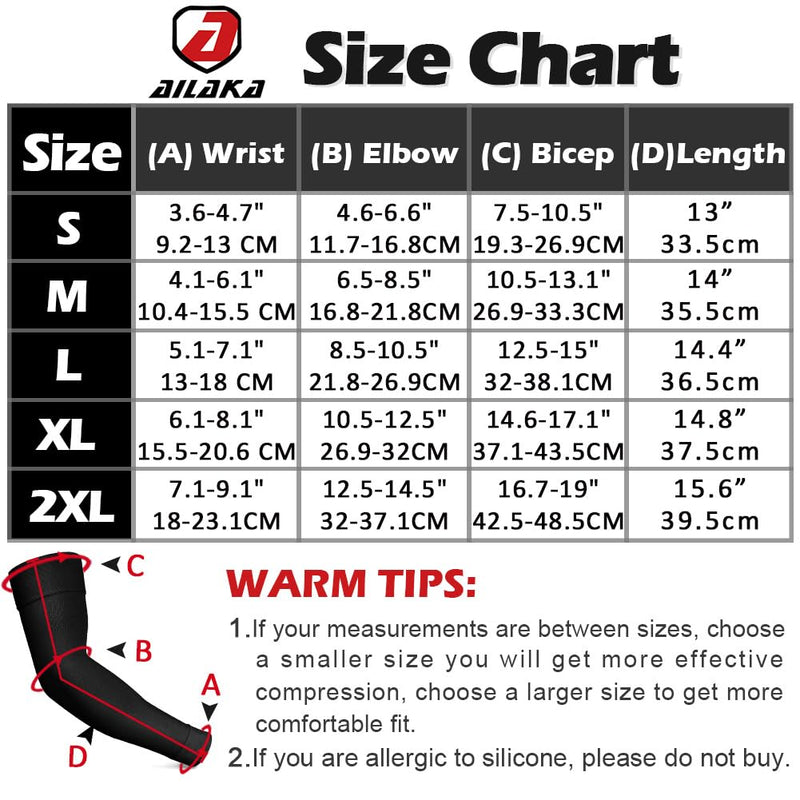 Ailaka Medical Compression Lympedema Women Men Compression Arm 20-30 Mmhg Compression Sleeves With Polka Dot Silicone Band Arm Support For Varicose Veins, Lymphedema, Arthritis, Tennis Elbow - NewNest Australia
