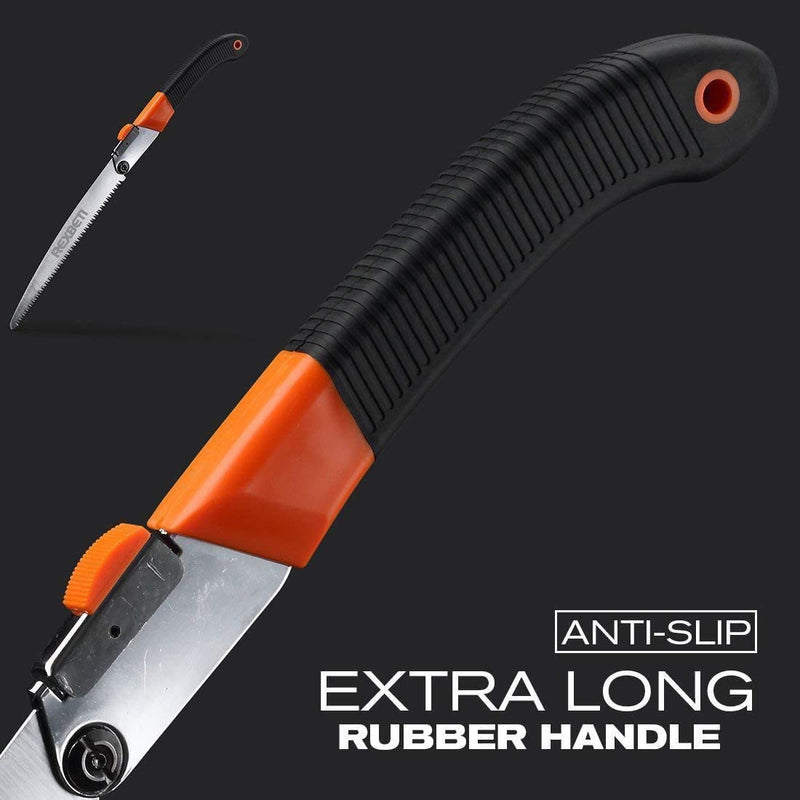 REXBETI Folding Saw, Compact Design 8 Inch Blade Hand Saw for Wood Camping, Dry Wood Pruning Saw with Hard Teeth, Quality SK-5 Steel 8-Inch Folding Saw - NewNest Australia