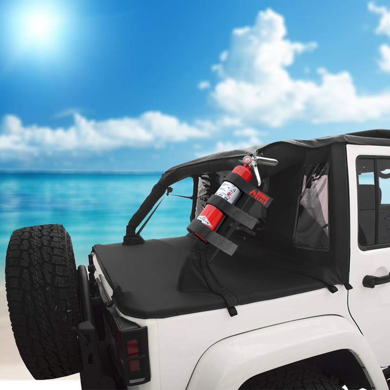 Mobile Deals Fire Extinguisher Adjustable Roll Bar Holder Mount Bracket compatible with Jeep Wrangler Unlimited, CJ, JK, TJ, Rubicon - Durable Strap Vehicle Accessory/FIRE EXTINGUISHER NOT INCLUDED - NewNest Australia