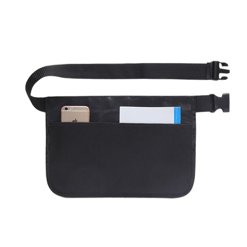 Geboor Gardening Tool Waist Bag Belt Heavy Duty Oxford Tool Apron with 7 Pockets of Different Sizes and Depth (Black) Black - NewNest Australia