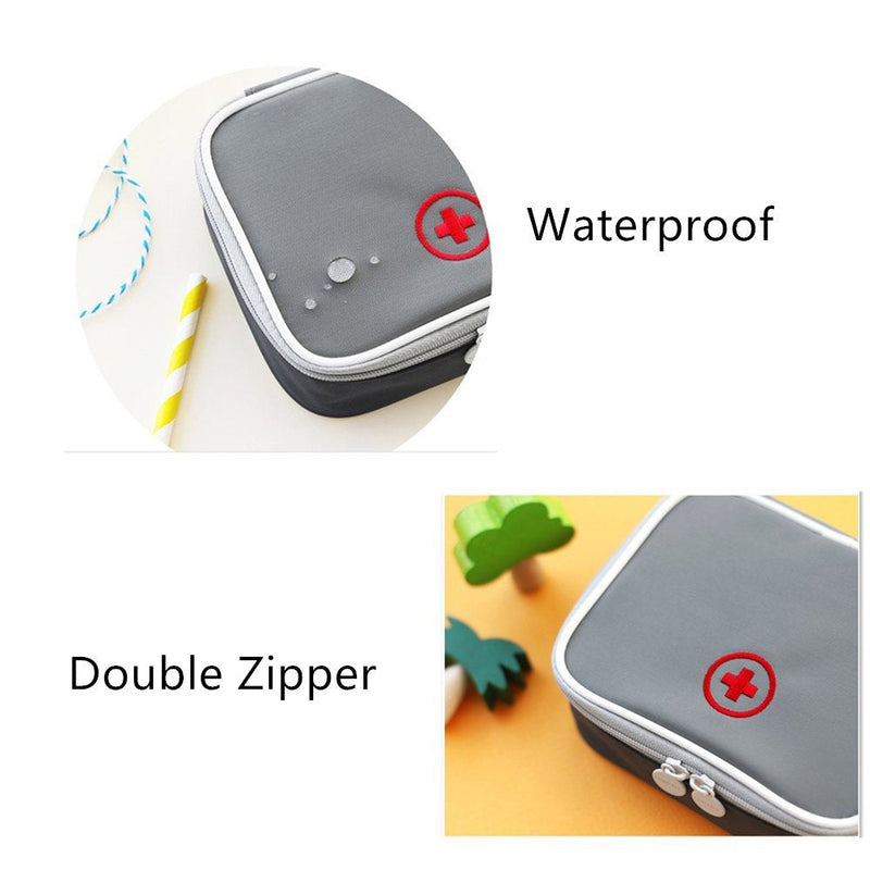 Lifesport First Aid Kit, First Aid Kit, Emergency Bag, Medical Bag, Waterproof, Portable, Perfect Design For Home, Car, Camping, Hunting, Travel, Nature And Sports (Grey) - NewNest Australia