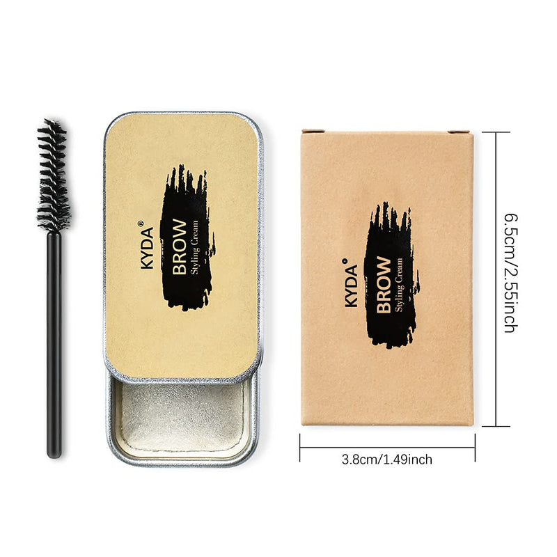 Ownest 2PCS Eyebrow Soap Kit,Brows Styling Soap,Long Lasting Waterproof Smudge Proof Eyebrow Styling Pomade for Natural Brows, 3D Feathery Brows Makeup Balm - NewNest Australia