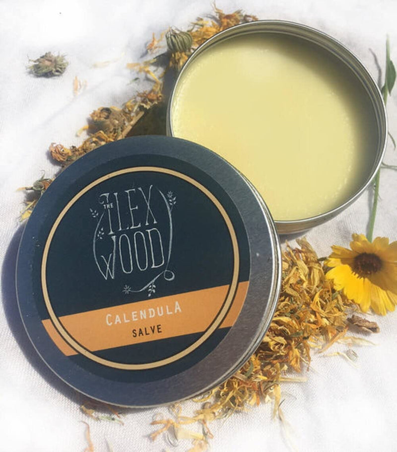 Vegan Calendula Salve - all natural vegan balm, soothes rashes, itching, dry skin, eczema, chapped hands, palm oil free, cruelty free, plastic free, moisturising, handcrafted in the UK - 100ml - NewNest Australia