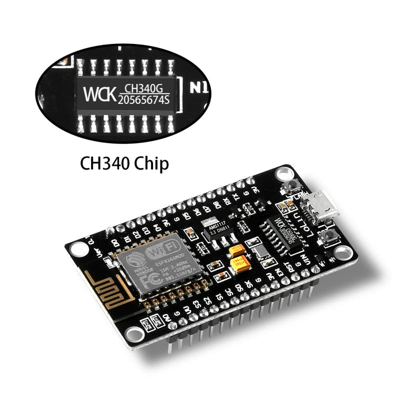 6pcs ESP8266 NodeMCU LUA CH340 ESP-12E WiFi Internet Development Board 4M Flash Serial Wireless Module for Arduino IDE/Micropython New Version - NewNest Australia