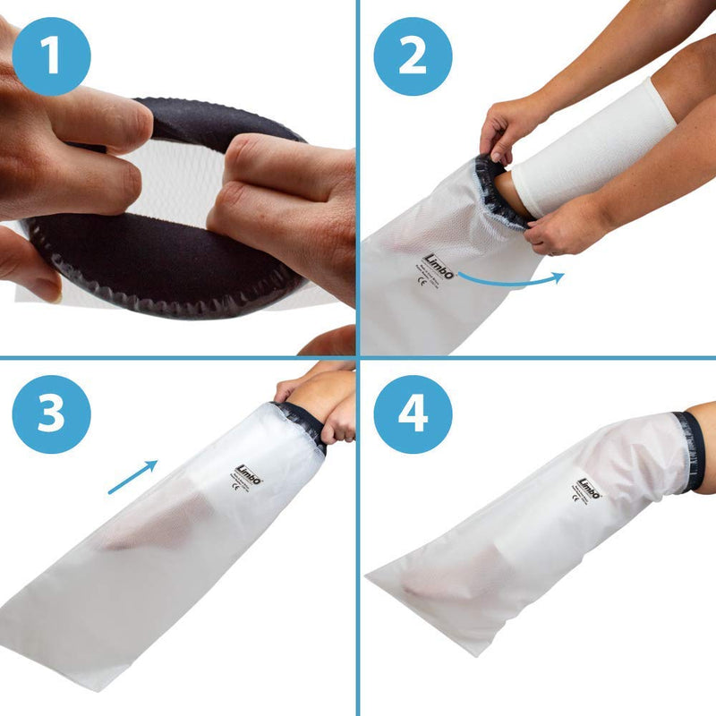 LimbO Waterproof Protectors Cast and Dressing Cover, Adult Half Leg M80, 41 to 54 cm Above Knee Circumference, 5’5 to 6’0 M80: 41-54 cm Above Knee Circ. (5’5–6’0) - NewNest Australia