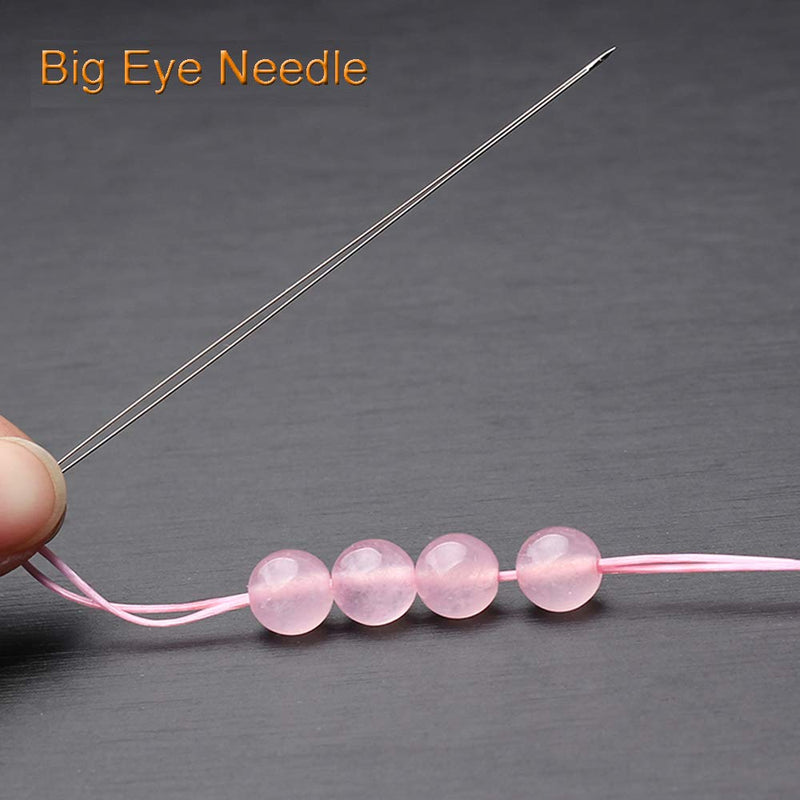 Y-Axis 26 Pcs Assorted Beading Needles Including 6 Pcs Big Eye Beading Needles + 20 Pcs Long Straight Beading Thread Needles with Needle Bottle - NewNest Australia