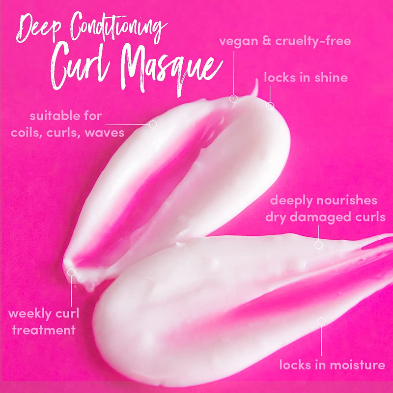 The Curl Company Deep Conditioning Curl Masque (300 ml) - Deeply Nourishes Dry damaged Curls, Ideal for Waves, Curls and Coils, Professionally Formulated with Curplex and Nourishing Moringa Oil - NewNest Australia