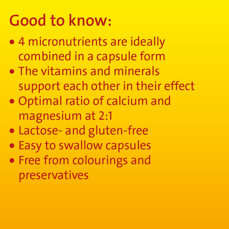 Vitamin D3 K2 Hevert plus calcium and magnesium 1000 IU capsules, 60 capsules - NewNest Australia
