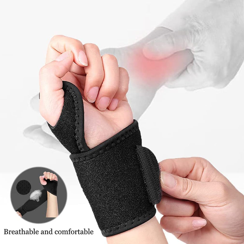 1 Pcs Wrist Support Hand Wrist Brace Carpal Tunnel Strap Adjustable Splint Brace One Size Fits Right or Left Hand Compression Relieves Wrist Pain Breathable for Fitness, Weightlifting, Tendonitis - NewNest Australia