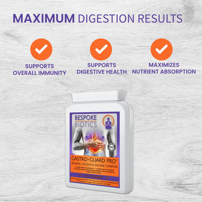 Digestive Enzymes| Bloating, Bowel & Digestion| Leaky Gut| Sp Offer| Betaine+ | 90 Caps | Vegan | Betaine HCL | Great Keto | Bromelaine | Papaine | Mint | Turmeric| Ginger| Cider| UK - NewNest Australia
