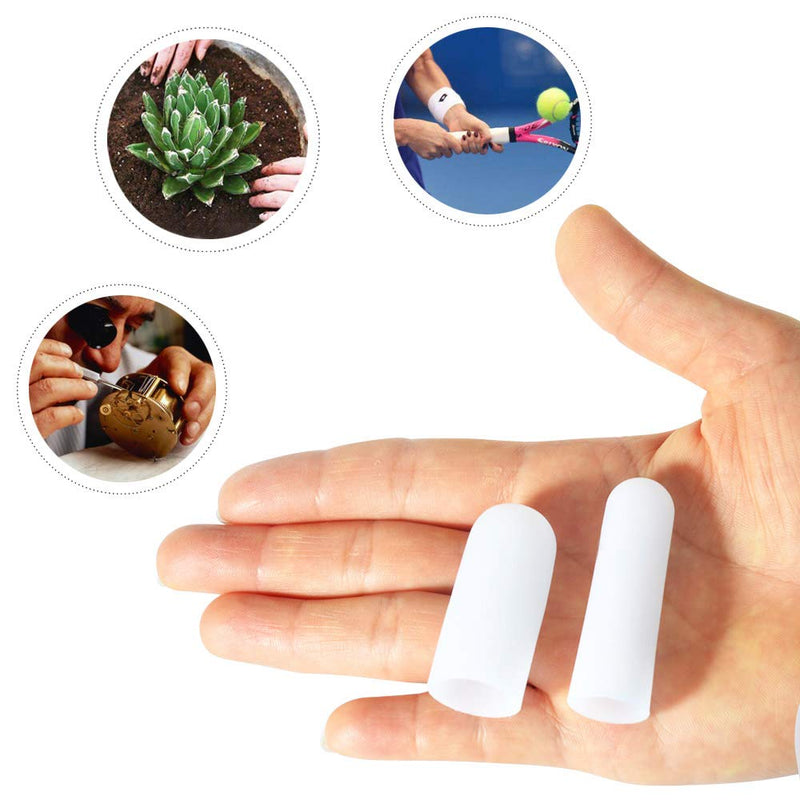 HioIoiH Silicone Finger Protectors 10 Pack, Gel Finger Cots & Protector,Relief from Pain of Finger Tips Cracked, Arthritis - NewNest Australia