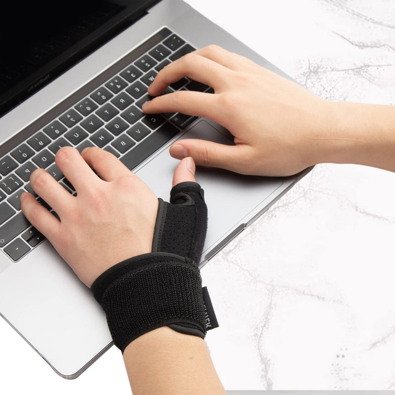 MUSEFITER Compressed Thumb Joint Stabilized Blackberry Thumb, Lightweight and Breathable Trigger Fingers, Pain Relief, Arthritis, Tendonitis, Sprain S/M - NewNest Australia