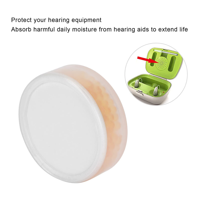 Drying Tablets/Capsules for Hearing aids and earmolds, Orange Silica, Hearing Aid Desiccant Drying Cake Cochlear Implant Accessories Dryer Bricks - Protection Against Moisture Damage for Hearing - NewNest Australia