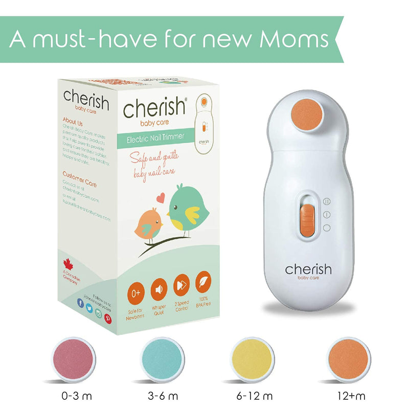 Baby Nail File Electric Nail Trimmer: Baby Nail Trimmer for Infant and Toddler: Safer Than Baby Nail Clippers - Baby Grooming Kit and Manicure Set - NewNest Australia