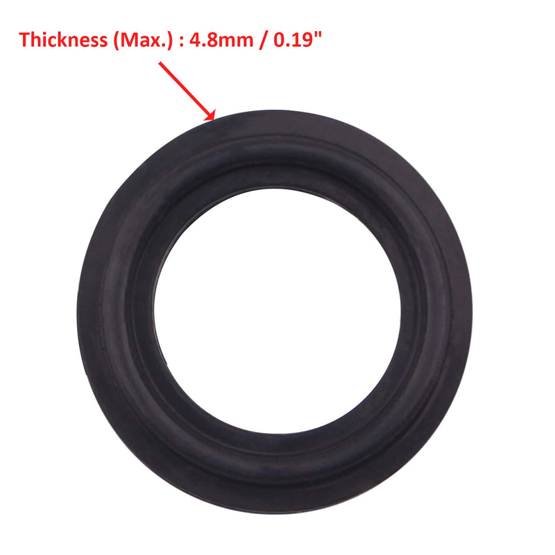 DERNORD FKM Rubber Gasket 0.75 Inch Tri-clamp O-Ring Fits Sanitary Tri-clover Type Ferrule ( Pack of 2 ) - NewNest Australia