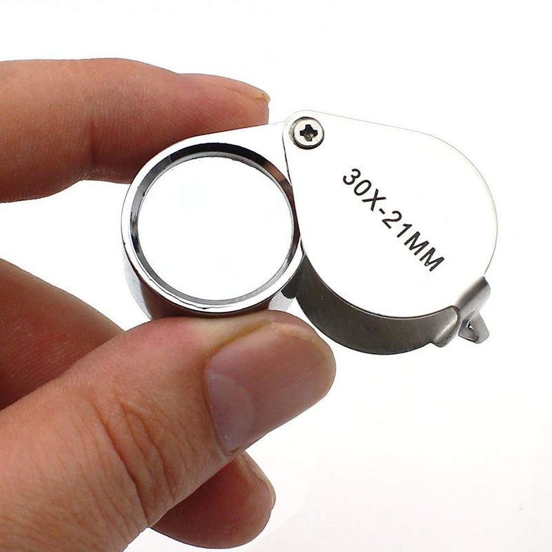 KINGMAS Pocket Jewelry Loupe 30x 21mm Jewelers Eye Magnifying Glass Magnifier - NewNest Australia
