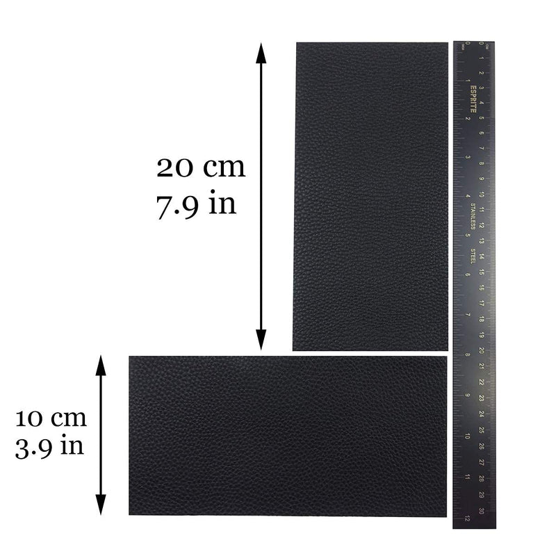 Vowcarol Leather Repair Kits for Couches and Cars, Leather Repair Patches Super-Thin Vinyl Repair kit 2 PCS Black - NewNest Australia