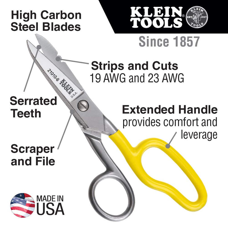 Klein Tools 21010-6-SEN Free Fall Snip, Carbon Steel - NewNest Australia