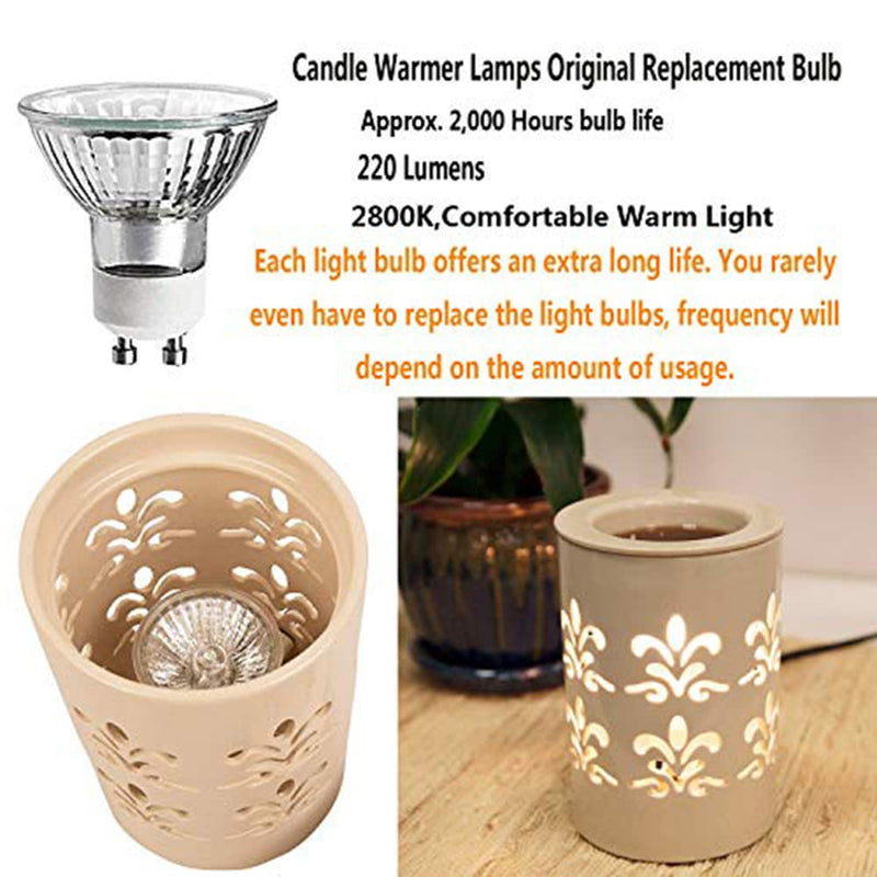 25 Watt Replacement Bulb for Candle Warmer,120V, GU10 Base,25 Watts Halogen Warming Bulbs, Replacement Bulb for NP5 Candle Carmer Bulb,Pack of 4 - NewNest Australia