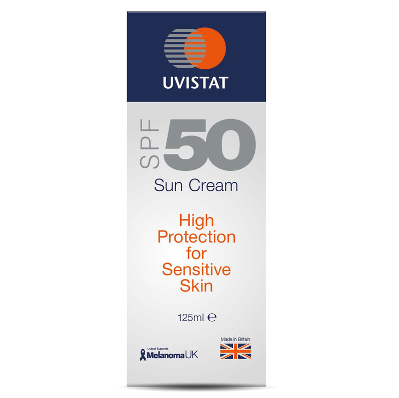 Uvistat Sun Cream | SPF50 | Moisturising, Sun Cream for Sensitive Skin | 125 ml 125 ml (Pack of 1) - NewNest Australia