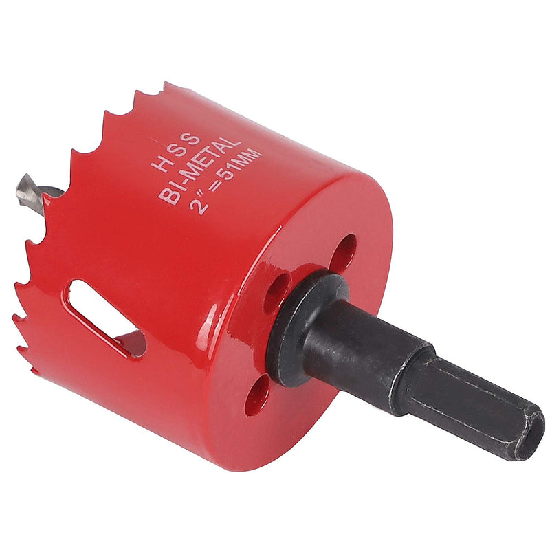 KINJOEK 2 Inch 51 MM Hole Saw Heavy Duty Steel Cornhole Boards Hole Saw Blade Corn Hole Drilling Tool Drill Bit Saw for Cornhole Game, Red 1 Packs 2" Red - NewNest Australia