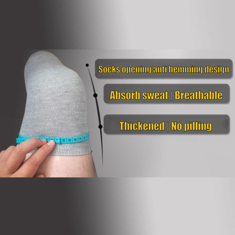 Luqeeg 5pcs Amputee Socks, Soft Breathable Elastic BK Stump Shrinker, Cotton Sweat Absorption Prosthetic Socks for Partial Foot Amputation, Amputee Care, Stump Protection, Limb Compression(L) - NewNest Australia