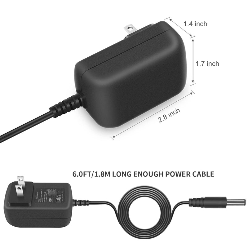 Power Cord for AeroGarden Harvest 360 Slim 100690 Replacement Charger AC Adapter for AeroGarden Harvest Elite 100691 6.0Ft Extra Long DC Power Supply PERFEIDY - NewNest Australia