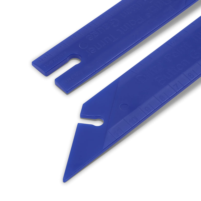 Dritz 5-1/2" Button Gauge & Point Turner, 1 Count Guage & Turner, Blue - NewNest Australia