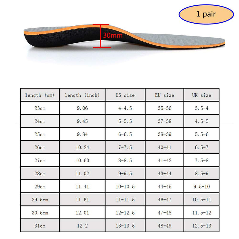 Pcssole High Arch Support Orthopedic Insoles For Flat Feet, Plantar Fasciitis, Over-Pronation, Supination, Semi-Custom Shoe Insoles For Men And Women - Gray - - NewNest Australia
