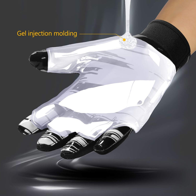 NICEWIN Football Gloves Adult Football Receiver Gloves for Men and Women Black Medium - NewNest Australia
