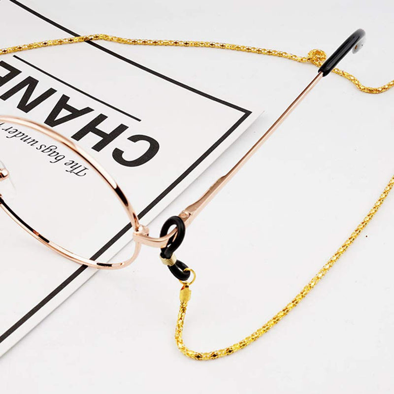 Ruwado 16 Pcs Eyeglass Chain Ends Silicone Adjustable Anti-Slip Rubber Connectors Eyeglass Strap Retainer Chain Holder Loops for Sunglasses Sports Eyeglasses Necklace Chain - NewNest Australia