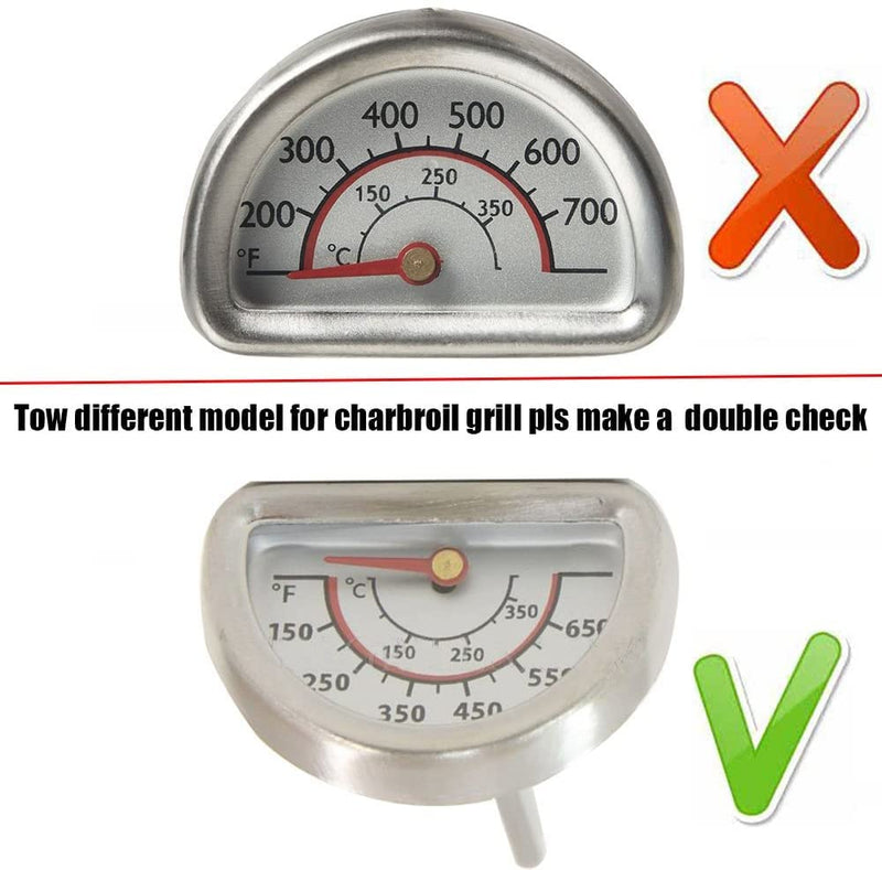 Hiorucet Grill Lid Thermometer Heat Indicator Replacement for Charbroil 463241314, 463241313, 463241413 Grill Model, BBQ Grill Temperature Gauge Replacement Part for Char-Broil 463241414, 463241013. - NewNest Australia